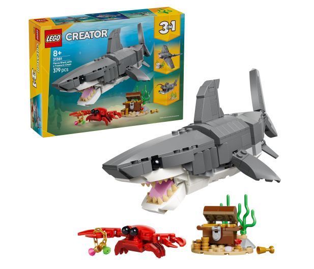 LEGO CREATOR 31381 Groźny rekin i skrzynia ze skarbem - 1473430 - zdjęcie 2
